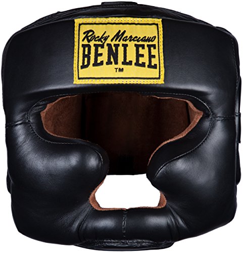 BenLee Rocky Marciano Headguard - Casco Protector para Boxeo, Color Negro (Black) - L/XL