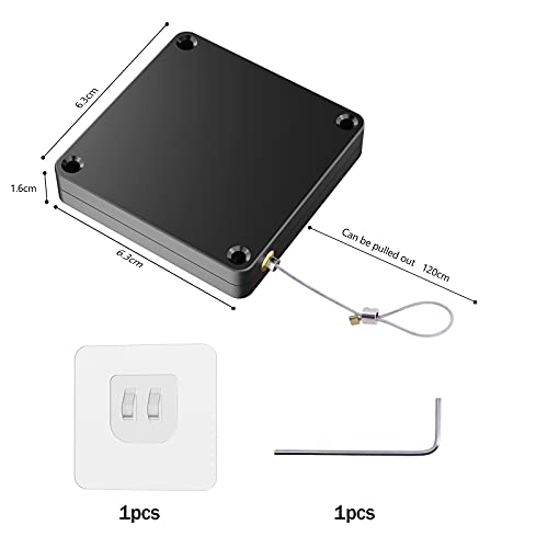Beowanzk Cierrapuertas Cierre Automatico Puerta para Corredera ,Puertas Interiores y exteriores,Ajustable sin Perforaciones con Retenedor ,Muelle Fuerza de Tracción de 1000 g（ Negro ）