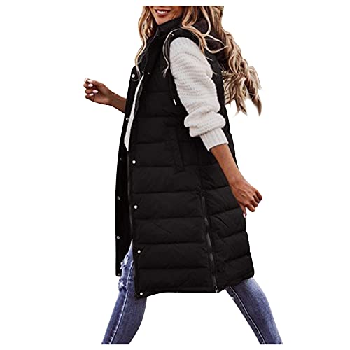 Berimaterry chaleco largo mujer chaqueta calefactable sin manga plumas ligeros mujer abrigo mujer invierno rebajas ropa mujer barata y guapa outlet parkas chaleco mujer acolchado abrigo plumas mujer