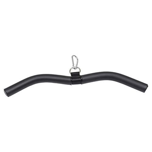 BESPORTBLE LAT Bar Cable Máquina de Fijación Curl Barra Desplegable Tripep Prensa hacia Abajo Polea Bar Agarre con Manija de Rotación Completa para Fitness Gimnasio Fitness Musculosa