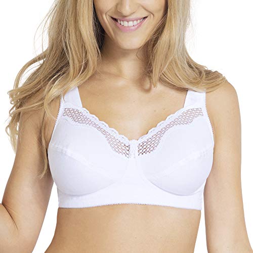 Bestform Cotton Comfort Full Cup - Sujetador para mujer, Blanco, 95C (Talla de fabicante: 36C)