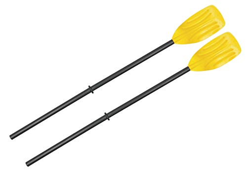 BESTWAY 62015 - Set de Dos Remos para Embarcaciones con Gran Longitud de 124 cm de PVC Ligeros de Fácil Unión con Palas Estriadas y Curvadas con Agarre Cómodo