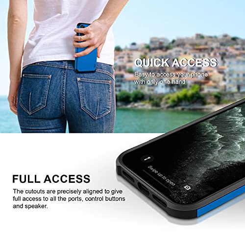 BEZ Funda Samsung A50, Samsung A30s, Carcasa Protectora para Samsung Galaxy A50 / A30s Antideslizante Ultra Híbrida Gota Protección, Cover Anti-Arañazos con Absorción de Choque Resistente, Azul