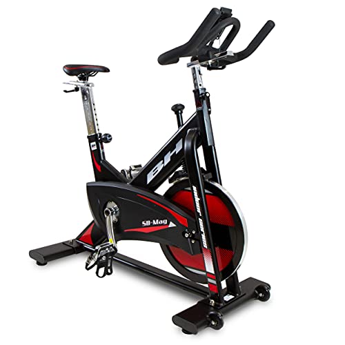 BH Fitness Bicicleta de Ciclo Indoor SB Mag con freno magnético, Volante de 20kgs y uso intensivo