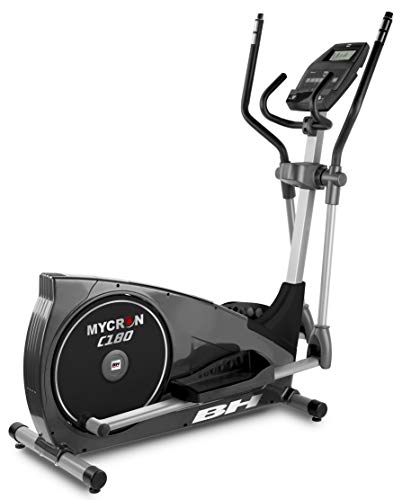 BH Fitness Mycron C180 G2382UMP. Bicicleta eliptica magnetica. Sistema inercial 18 Kg. Zancada 46 cm. Dist. Entre Pedales 19 cm. Compatible con Dual Kit