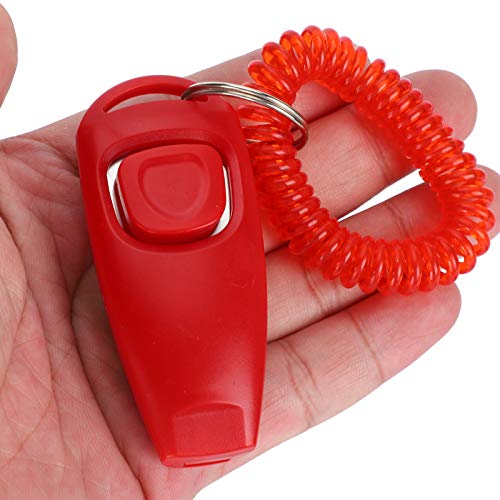 BHDD Clicker para Perros, 4 Piezas Profesionales Equipadas con Correa para la muñeca, Entrenamiento práctico de Comportamiento para Entrenamiento de Mascotas, eficaz para Perros y Gatos