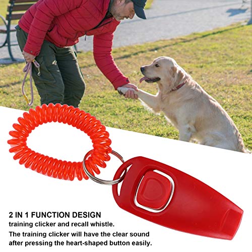 BHDD Clicker para Perros, 4 Piezas Profesionales Equipadas con Correa para la muñeca, Entrenamiento práctico de Comportamiento para Entrenamiento de Mascotas, eficaz para Perros y Gatos