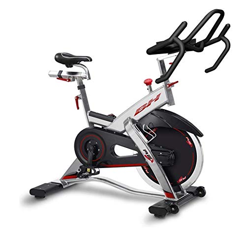 Bicicleta Ciclismo Indoor BH REX - volante de inercia de 20 kg - freno por fricción - ruedas de transporte - transmisión mediante correa poly-V - uso Profesional