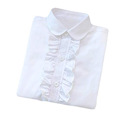 Bienzoe Niña Colegio Manga Larga Blanco Blusa S