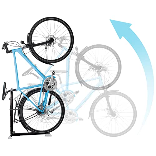 Bike Nook Pro - Soporte de bicicleta, portátil y estacionario para ahorrar espacio con altura ajustable, para almacenamiento de bicicletas en interiores