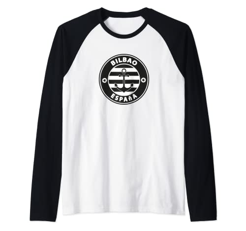 Bilbao España turismo vacaciones viajero recuerdo traje Camiseta Manga Raglan