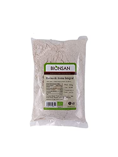 Bionsan Harina de Avena Integral Ecológica | 1 bolsa de 500 gr