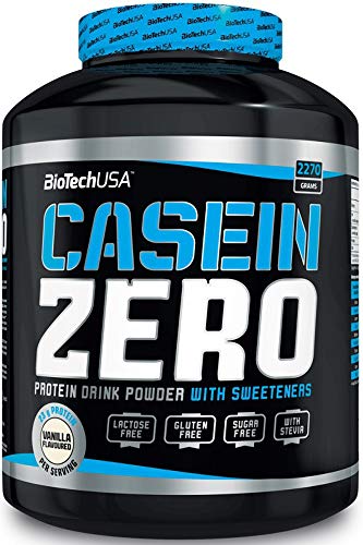 BioTech Casein Zero Mezcla de Proteínas, Sabor Fresa - 2270 gr