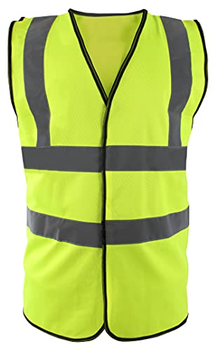 Blackrock 430037, Chaleco De Alta Visibilidad para hombre, Amarillo, Large