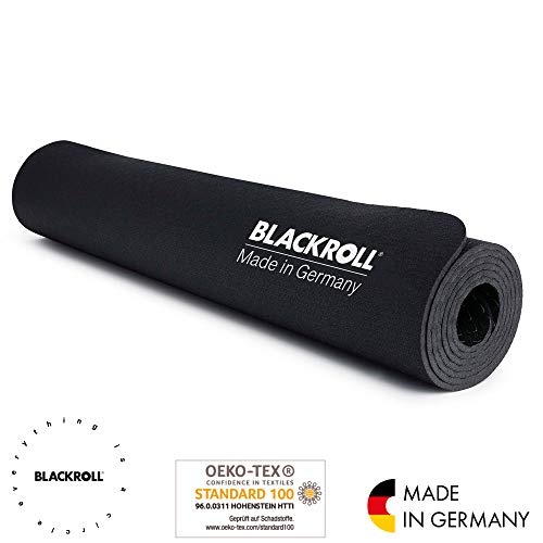 Blackroll - Esterilla de gimnasia (65 x 185 cm), color negro