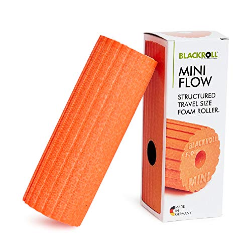 BLACKROLL Mini Flow Rodillo para Fascia – el Original. El pequeño Rodillo de automasaje con Doble Efecto para la Fascia, Unisex, Mini Flow, Naranja, Mini