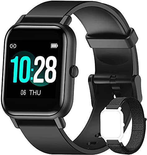 Blackview R3 Smartwatch, Reloj Inteligente Hombre - Oxímetro de Pulso (SpO2) | Esfera de Reloj de DIY | Pulsera Actividad Inteligente Caloría | Smartwatch Mujer para Android e iOS (Versión Mejorada)