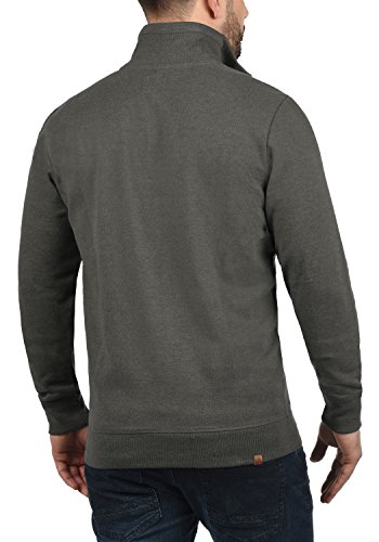 BLEND Alio Chaqueta Sudadera Jersey con Capucha con Cremallera con Forro Polar Suave Al Tacto, tamaño:XXL, Color:Pewter Mix (70817)