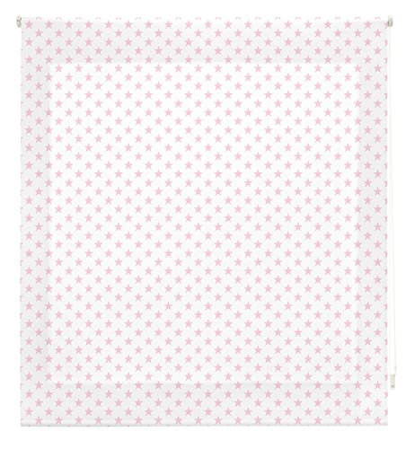 Blindecor Stars Estor Enrollable, INFANTIL, Rosa, 150 x 180 cm