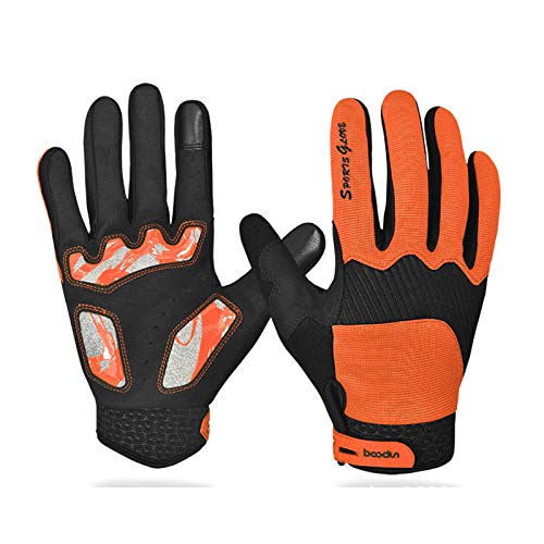 Blisfille Guantes Waterproof Guantes Gimnasio Salter Guantes Invierno Hombre 8 Años Guantes Microfibra,Naranja,Guantes X-L