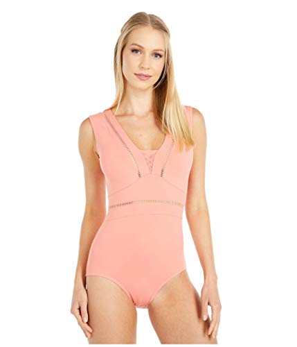 Bloch Maillot para mujer - L4912 (Cantaloupe, Petite (6-8))