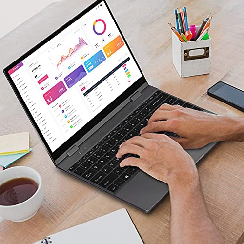 BMAX Y13 Pro Computadora Portatil, Convertible Tactil Laptop13.3 Pulgadas Ordenador Portatil, Windows 10 Core M5 6Y54 (hasta 2,7GHz) , 8GB RAM +256 SSD, 1920×1080 FHD, USB C, WiFi 2.4GHz/5GHz