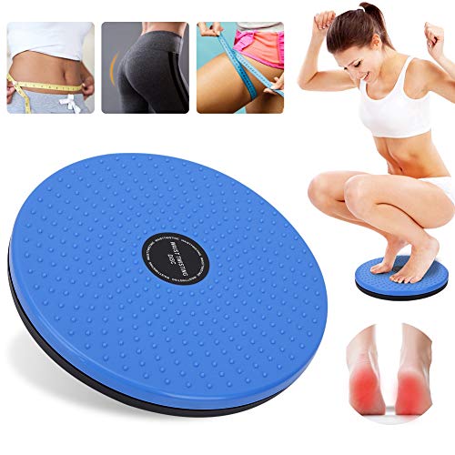 Bnineteenteam Twisting Waist Disc Bodytwister, Body Shaping Twisting Waist Machine Rotary Board Hembra Twister Sports Equipment (Azul)