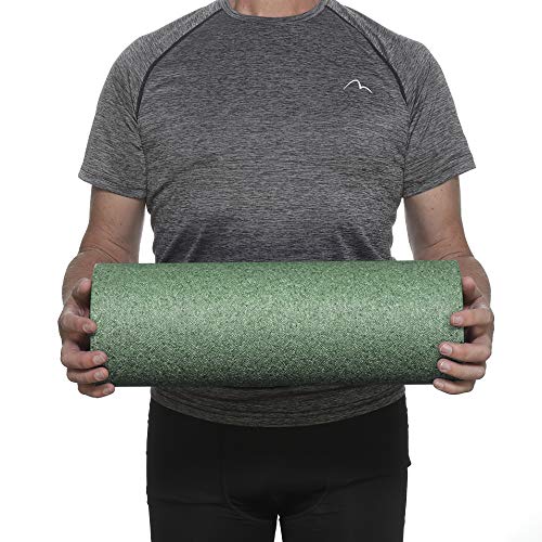 BODYMATE Rodillo Standard para tejido fascial | Dureza media | Longitud 45 cm diámetro 15 cm | Con libro electrónico gratuito | Rodillo miofascial profesional