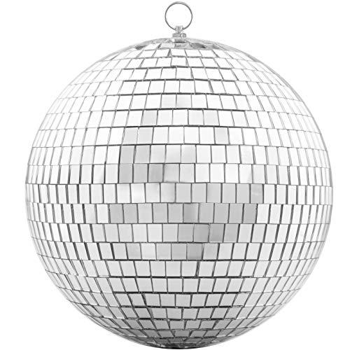 Bola de espejo -20CM Cool and Fun Silver colgante fiesta bola de discoteca