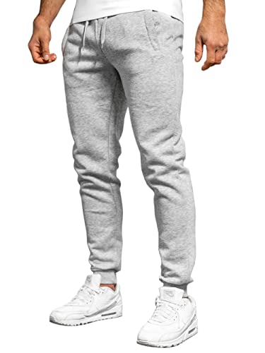 BOLF Hombre Pantalón Deportivo Pantalones De Chándal Jogger Pantalones Holgados de Deporte Running Entrenamiento Fitness Jogging Slim fit Estilo Urbano XW01 Gris XXL[6F6]