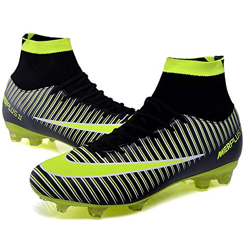 BOLOG Zapatos de Fútbol Hombre Spike Aire Libre Profesionales Atletismo Training Botas de Fútbol Ligero Tacos Futbol Zapatos de Deporte