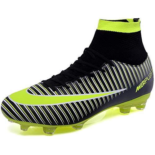 BOLOG Zapatos de Fútbol Hombre Spike Aire Libre Profesionales Atletismo Training Botas de Fútbol Ligero Tacos Futbol Zapatos de Deporte