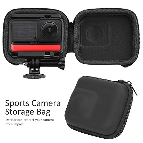 Bolsa de almacenamiento para cámara deportiva, caja de protección portátil, para Insta360 ONE R Panorámica, material de PU impermeable, diseño compacto y liviano, para fotografía al aire libre, turism