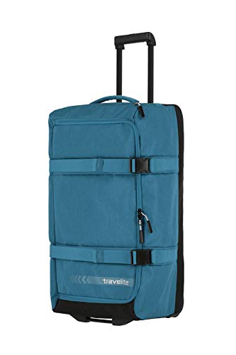 Bolsa de Viaje Trolley travelite Talla L, Serie de Equipaje Kick Off: Bolsa de Viaje práctica con Ruedas para Vacaciones y Deportes, 68 cm, 65 litros