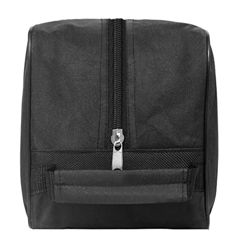 Bolsa de Zapatos Resistente al Agua para Deportes de Gimnasio fútbol Rugby para el Almacenamiento Botas de Golf Bolsa Antipolvo Bolsa portátil Organizador de Viaje para Hombres y Mujeres (Negro)