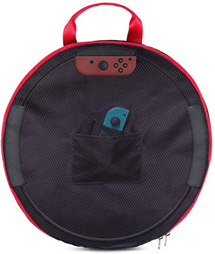 Bolsa Ring con para Switch Game Ring Fit Adventure, Compatible con Ring con, Cinta de la Pierna, Joy-con Mando, Funda Protectora, a Prueba de Polvo, Negro