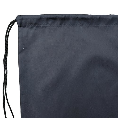 Bolsas de gimnasia cordón bolsas,bolsa impermeable，Bolso del equipo del PE / bolso de escuela / morral / GYMnastics, perfecto para la escuela, los deportes, la playa, los libros y el recorrido-negro