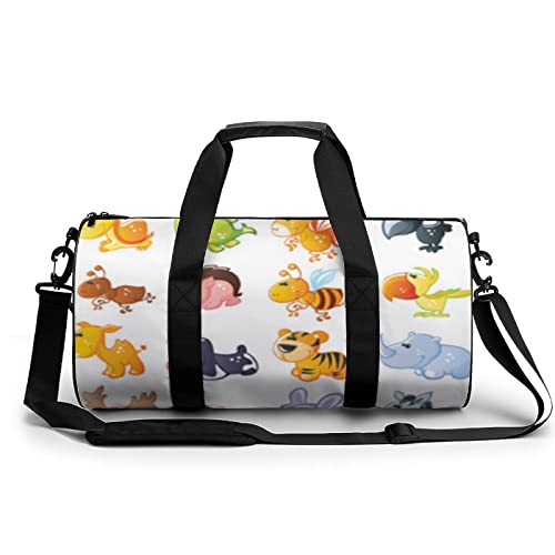 Bolsas De Gimnasia Dibujos Animados De Animales Lindos 01 Bolsa De Deporte Ligera para Hombres Y Mujeres