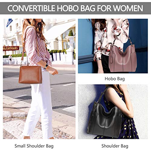 Bolso Bandolera Mujer, Vaschy Bolso de Mano Gran Bolsos Totes Bolsos para Mujer Bolso de Cuero Bolso de Compras Bolso de Hombro Bolsos Shopper Manija Superior Convertible