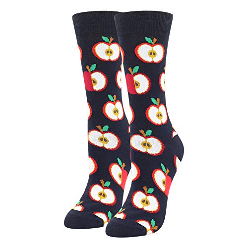 BONANGEL Calcetines Divertidos para Mujer, Calcetines de Animales, Novedad Bonita, Calcetines de Fantasía Coloridos Algodón Extraño, Cálidos Cumpleaños, Navidad para Mujeres (8 Pairs-Donut2)