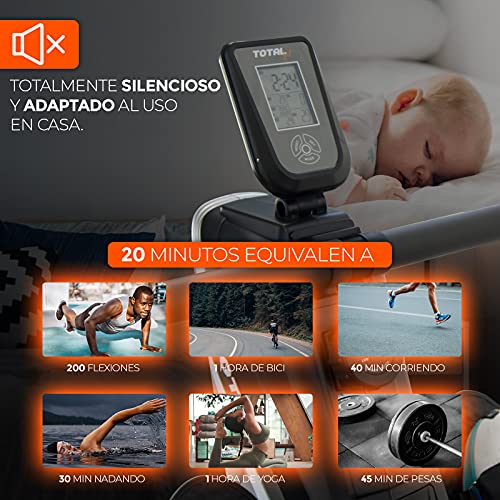 Bonplus BP | Máquina de Remo para Casa | Fitness | Ruedas fácil Movimiento | Pantalla LCD | Plegable |