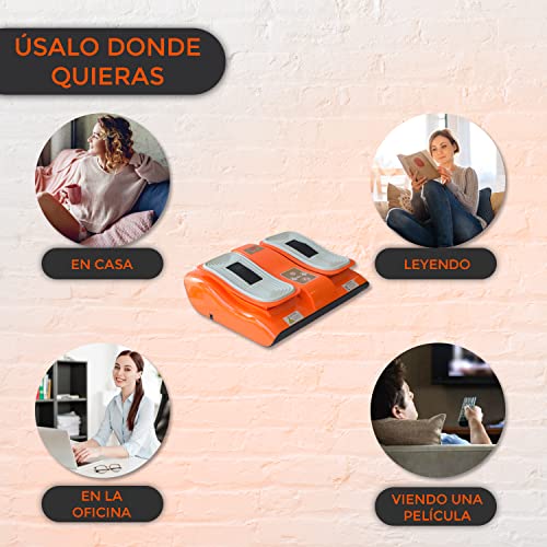 Bonplus BP | Masajeador de Pies | Vibralegs | Masajeador de Piernas | Masaje Shiatsu | Mejora la Circulación | Alivia El Dolor | Con Mando a Distancia | Salud