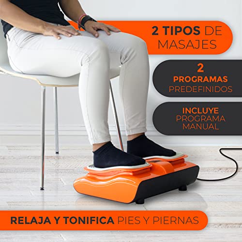 Bonplus BP | Masajeador de Pies | Vibralegs | Masajeador de Piernas | Masaje Shiatsu | Mejora la Circulación | Alivia El Dolor | Con Mando a Distancia | Salud