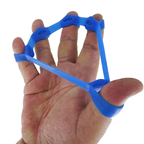 Boolavard Bandas de resistencia de la mano para estiradores de dedos, extensor de mano, fortalecedor, entrenador de fuerza, juego de agarradores para artritis, túnel carpiano