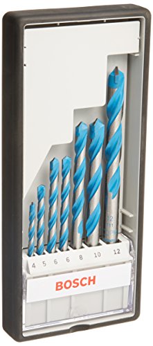 Bosch Professional Set de 7 brocas multiuso CYL-9 Multi Construction (accesorios para taladros con vástago cilíndrico)