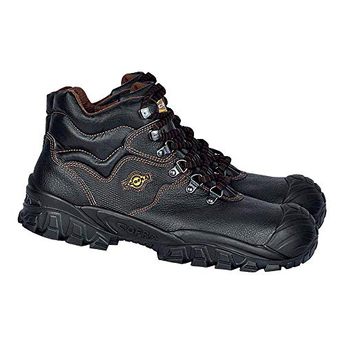 Botines Cofra S3 New Reno K Bau, antiestático, suela Duo-PU antideslizante, negro, talla 45