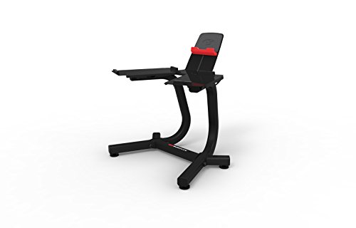 Bowflex SelectTech Stand with Media Rack Estante para Mancuernas Ajustables, Adultos Unisex, Rojo, Negro, Gris, Talla Única