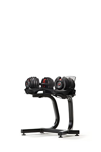 Bowflex SelectTech Stand with Media Rack Estante para Mancuernas Ajustables, Adultos Unisex, Rojo, Negro, Gris, Talla Única