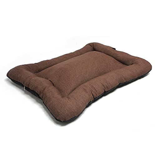 BPS Manta Colchoneta para Perros Gatos Cama Mascotas Antideslizante Tamaño S/M/L Portatil Colchón Sofá Almohada Suave (L: 103x70 cm, Marrón) BPS-14096MA