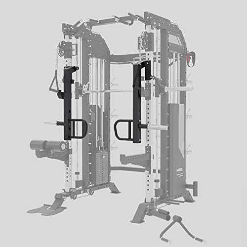 Brazo de Doble Empuje, multifunción Power Cause Rack Rack Accesorios Barras de Dip Acceso a los Soportes de la Barra Soportes de la Barra Dijer los Mangos adjuntos, Juego de 2, se Adapta a Las jaulas